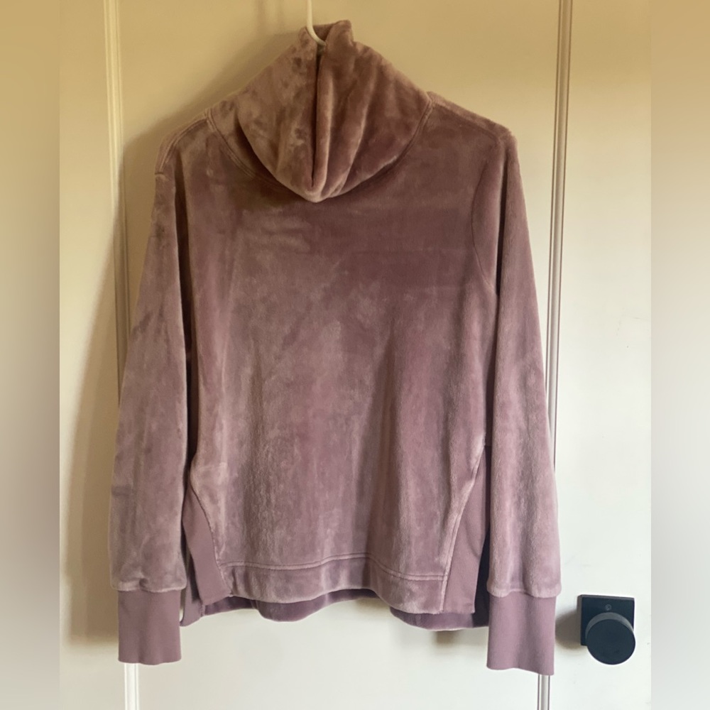 Athleta Dusty Rose Colored Cowl Neck Pullover Size Small